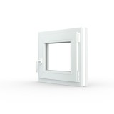 Okno pcv veka białe szary