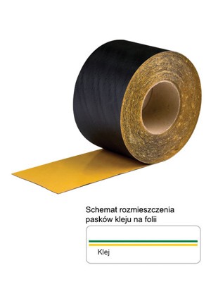 Folia zewnętrzna EPDM samoprzylepna 0,75x350 mm