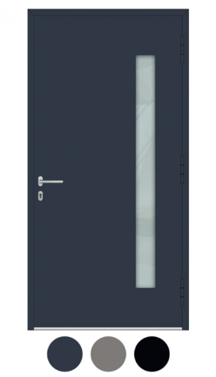 Drzwi aluminiowe zewnętrzne przeszklone antracytowe db 703