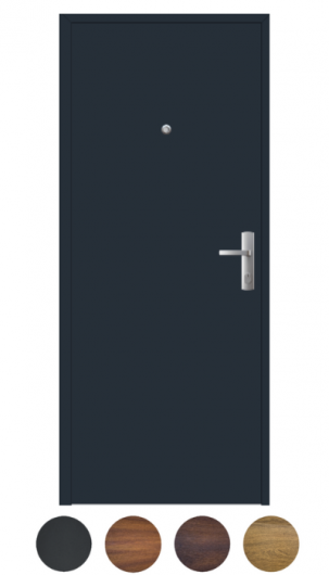Drzwi wejściowe do mieszkania drzwi wewnątrz klatkowe antracytowe RC3