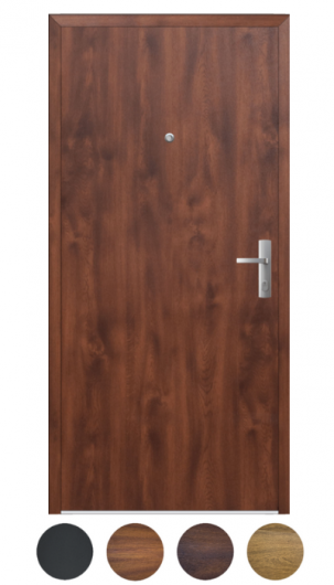Drzwi wejściowe do mieszkania drzwi wewnątrz klatkowe orzech RC3