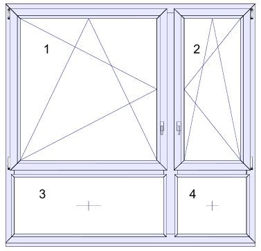 Okno PCV Veka PREMIUM 2150x2025 mm RU 2/3 i 1/3 obustronny złoty dąb trzyszybowe ciepła ramka